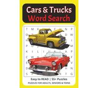 Cars and Trucks Word Search: Word Searches with Easy to Read Words about Automobiles, Vehicles, Transportation and More | 6x9 inches | 120 pages | 55+ ... Gifts for Vacation, Holidays and Relaxation