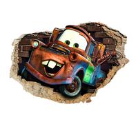 Cars Carl Attrezzi - Adesivo murale parete 3D wall sticker camera bimbi