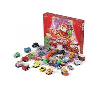 Cars Christmas Advent Calendar 2023 24 Pcs Pull Back Vehicles Count Down Gift compatible with Kids Boys Countdown Calendar Xmas Gift Box