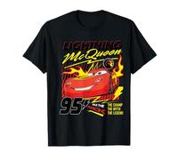 Cars Lightning McQueen On Fire Maglietta