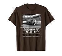 Cars Lightning McQueen Racing Series Maglietta, Uomo, Marrone, 3XL
