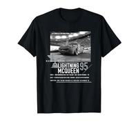 Cars Lightning McQueen Racing Series Maglietta, Uomo, Nero, 3XL