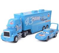Cars Pixar 2 Lightning McQueen The King Chick Hicks F1 Mack Mack Truck Truck e Piccoli Giocattoli Cars Classic Combination Outfit (Colore : 2)