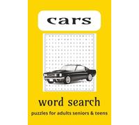 cars word search puzzle book: word searches with easy to read print about cars,engineering tools,car part names and more | 6x9 inches, 110 pages | 50+ ... gift for vacations, holidays and free times
