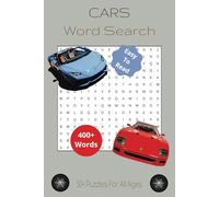 Cars Word Search Puzzle Book: Word Searches with Easy to Read Print about Cars, Motorsports and More | 6x9 inches | 400+ Words