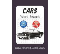 Cars Word Search Puzzle Book: Word Searches with Easy to Read Print about Cars, old cars, classic cars, muscle cars and More | 6x9 Inches, 110 Pages | ... Relaxing Fun, Anxiety Relief And Free Times