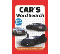 Cars Word Search Puzzle Book: Word Searches with Easy to Read Print about Sports Cars, Engines, Tools and More | 6x9 inches, 110 pages | 50+ Puzzles... Gift for Vacations, Holidays and Free Times