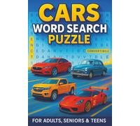 Cars Word Search Puzzle: Word Search Puzzles with easy to Read Print about, Cars, Automobile and More | 6x9 inches, 110 pages | 50+ Puzzles ... Gift for Vacations, Holidays and Relaxation