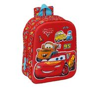 Cars - Zaino per asilo 3D, facile da pulire, ideale per bambini di diverse età, comodo e versatile, qualità e resistenza, 22 x 10 x 27 cm