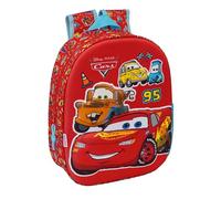 Cars - Zaino scolastico, design 3D, ideale per bambini di diverse età, comodo e versatile, qualità e resistenza, 27 x 10 x 33 cm