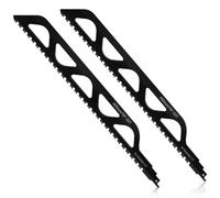 Carseatty Lama per sega a sciabola, 2 lame per sega a sciabola, lama professionale in metallo duro per tagliare pietra, legno, mattoni, cemento (S2243HM, 455 mm)