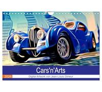 Cars'n'Arts - Digital Artwork von Jean-Louis Glineur (Wandkalender 2026 DIN A4 quer), CALVENDO Monatskalender: Autos von 1936 bis heute als Kunstwerke