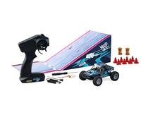 Carson 1:32 Deemon X 100% RTR - Auto telecomandata, giocattolo RC con funzioni, veicolo RC con rampa, set completo al 100%, telecomando