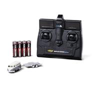 Carson 1:87 VW T1 furgone con rimorchio incluso 100% - Modello pronto a correre, auto RC, H0, modello RC, veicolo da diorama, auto radiocomandata