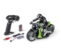 Carson 500404280 RC Devil Bike 100% RTR verde - Moto telecomandata, 50 minuti di guida, moto RC, regalo per bambini