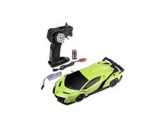 Carson 500404308 Lamborghini Veneno 1:24 2.4G 100% RTR Verde - Auto Telecomandata Con Illuminazione LED, Tempo di Guida 60 Min, Veicolo RC, Giocattolo Telecomandato