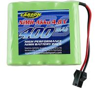 Carson 500608240 4,8V/400mAh NiMH Batteria RC-BAU JST - Batteria RC, Batteria di ricambio, Batteria per auto telecomandate, Auto RC, Batteria per modelli RC, Batteria RC