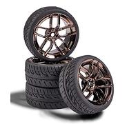 Carson 500900161 - Set di ruote 10 Sp. Design (4) fumo/ch; accessori per modellismo, parti di ricambio, tuning, pneumatici, set di pneumatici