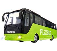 Carson 500907342 FlixBus 2,4 GHz - 100% Pronto a Guidare, Autobus Giocattolo, Auto telecomandata, per Bambini dai 8 Anni in su, Tempo di Guida Circa 60 Minuti, colorato