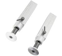 Carson 500907375 Set 2 Supporti per Rimorchi in Alluminio, 73 mm