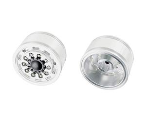 Carson 500907412 - Cerchione largo in alluminio, 1:14 (2) AG-VA, argento