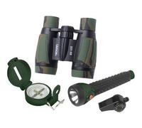 Carson AdventurePak 3 cm Verde binocular + flashlight + lensatic HU-401