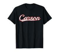 Carson California Nevada Vintage Varsity Distressed Maglietta