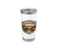 Carson City Nevada Souvenir State Capital Retro Vintage Bicchiere termico in acciaio inox doppia parete