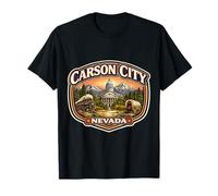 Carson City Nevada Souvenir State Capital Retro Vintage Maglietta