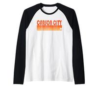 Carson City, Nevada, stile retrò anni '80 Maglia con Maniche Raglan