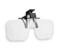 Carson Clip and Flip Lenti d'Ingrandimento a Mani Libere 1,5x (+2.25), Applicabili Sugli Occhiali, Pratiche e Comode (OD-10)