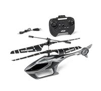 Carson Cyber Copter IR 2Ch RTF grigio - Elicottero, per principianti, RC Heli, giocattolo telecomandato, telecomandato