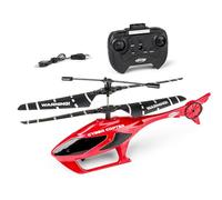 Carson Cyber Copter IR 2Ch RTF rosso - Elicottero, per principianti, RC Heli, giocattolo telecomandato, telecomandato