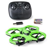 Carson Cyber Drone IR RTF - Quadcopter RC con Flip 360°, Modalità Headless, stabilizzazione giroscopica, illuminazione a LED, telecomando Drone, verde
