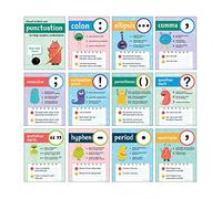 Carson Dellosa Education Set di 12 mini poster con punteggiatura