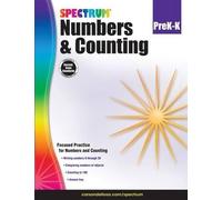 Carson Dellosa Education Spectrum Numbers & Counting, Grades Pk - K (Tascabile)