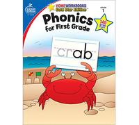 Carson Dellosa Phonics for First Grade Workbook-Writing Practice, Tracing Letters, Writing Words With Incentive Chart and Motivational Stickers (64 pgs)