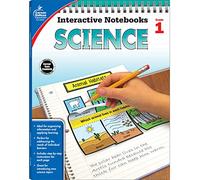 Carson Dellosa Science Interactive Notebook-Grade 1 Life, Physical, Space, and Earth Science Lessons With Reproducible Folds, Tabs, and Charts (96 pgs)