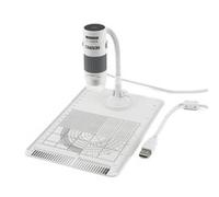 Microscopio Carson EFLEX 300x 1600x1200 Fotocamera Integrata Grigio Bianco