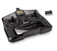Carson FS 3K Reflex Stick Pro 4 - Telecomando RC, sistema a 3 canali da 2,4 GHz, controllo completamente proporzionale, Dual Rate, Failsafe, nero