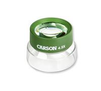 Carson Kids BugLoupe Lente d'Ingrandimento 4.5x, per Bambini con Base Trasparente per Osservare Insetti, Piante, Monete e Francobolli, Verde (HU-55)