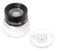 Carson Lente d`Ingrandimento LumiLoupe 10x, mit abnehmbarer Mess-Skala