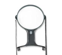 Carson Lente d'Ingrandimento Optical MagniShine LED 2x, Manuale e Senza Mani, Con Luce Integrata, Nero (HF-66)