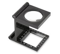 Carson LinenTest Lente d’Ingrandimento Pieghevole 5x30mm con Base Graduata, Nera (LT-30)
