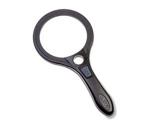 Carson Lumé Series 2.5x lente d'ingrandimento asferica portatile, luci COB LED e lente spot 7x con due livelli di luminosità (AS-90)