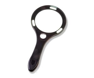 Carson Lumé Series 2.5x lente d'ingrandimento asferica portatile, luci COB LED e lente spot 7x con due livelli di luminosità (AS-90)