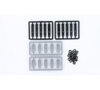 Carson Modellsport 500907143 - Cinghia di serraggio 1:14, 10 pezzi.