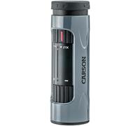 Carson Monozoom Monoculare Zoom Unisex-Adulto 7-21x21mm Prismi BAK-4, Compatibile con Treppiede, per Bird Watching, Escursioni e Sport, Grigio (ZM-721)