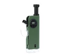 Carson X-Scope Multiuso - 7 Funzioni: Microscopio 30x, Telescopio 8x, Lente di Ingrandimento Pieghevole 9x, Torcia, Fischietto di Segnalazione, Bussola Direzionale e Orologio Digitale (CP-11)