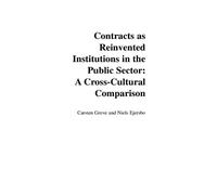 Carsten Greve N Contracts as Reinvented Institutions in the P (Copertina rigida)